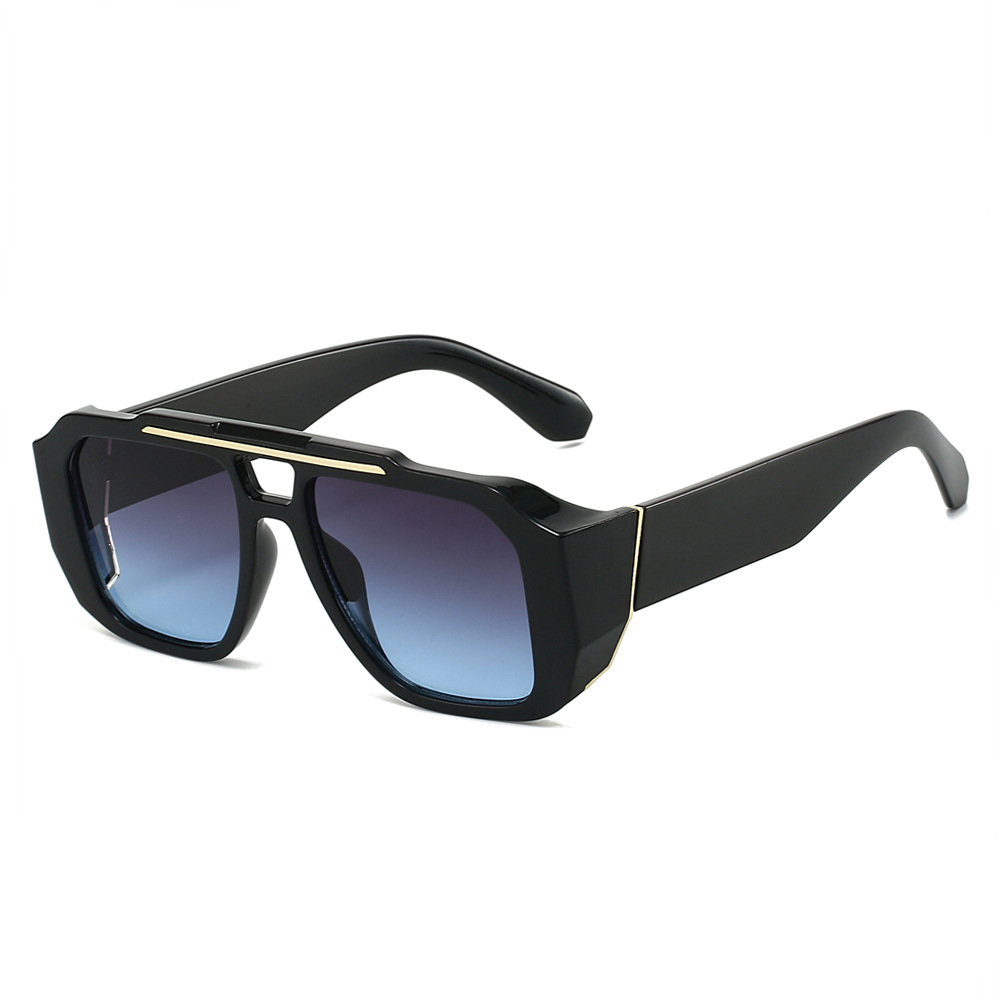 Street Fashion Glasses - 2026 レトロニューダブルブリッジヴィンテージアイウェア | 男性と女性のための多用途の紫外線防止サングラス | トレンディな色合い