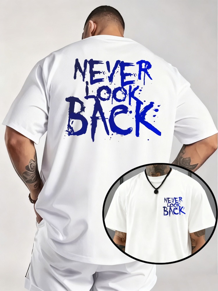 Street Fashion Trends 2026 - 2026年夏新作メンズ純綿Tシャツ ストリートカジュアルファッション ソフトで快適なシンプルな文字柄プリント