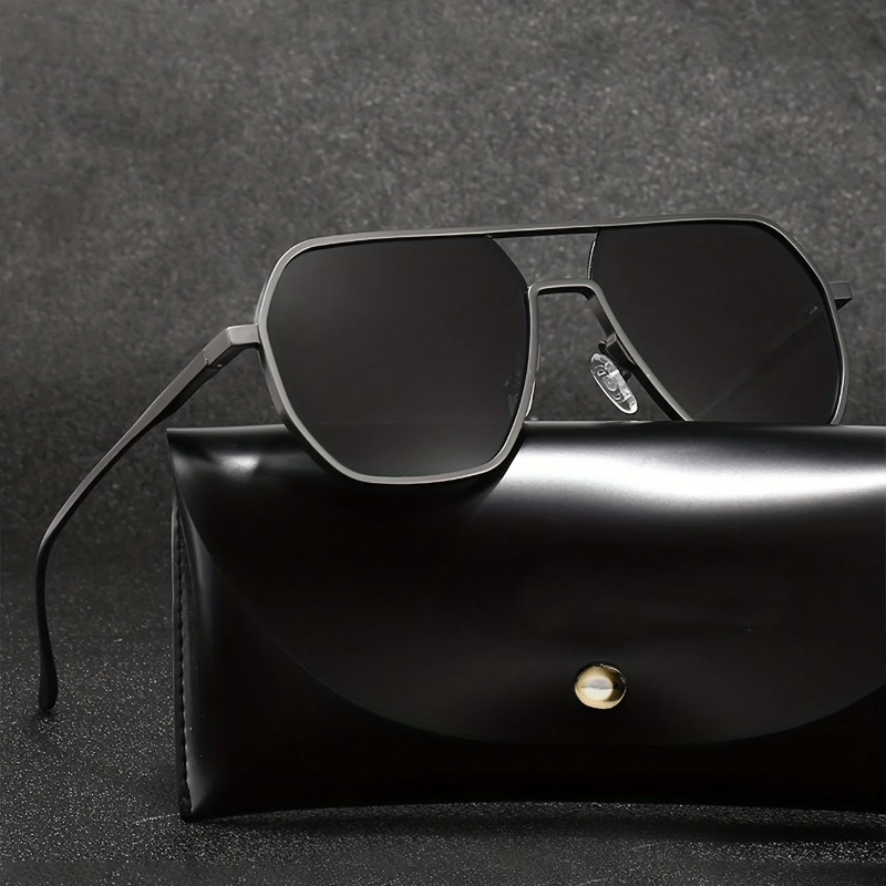 Street Fashion Glasses - ヴィンテージ偏光サングラス男性ファッションブラックシェードアイウェアレトロトレンディブランドデザインサングラス運転釣りユニセックス