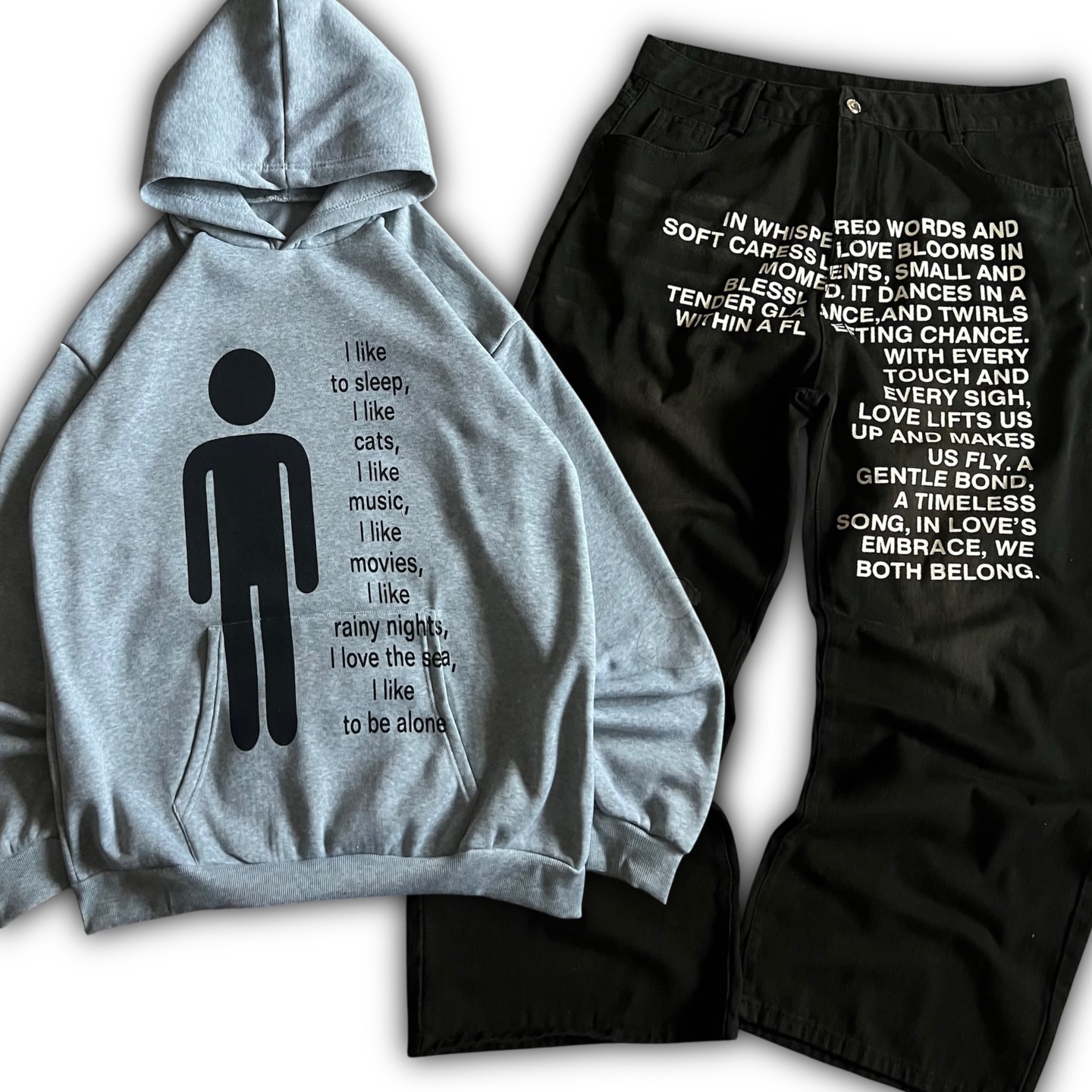 アメリカンパターンレタージーンズ Y2K メンズパーカーセッ - Street Fashion For Man のレビューと価格