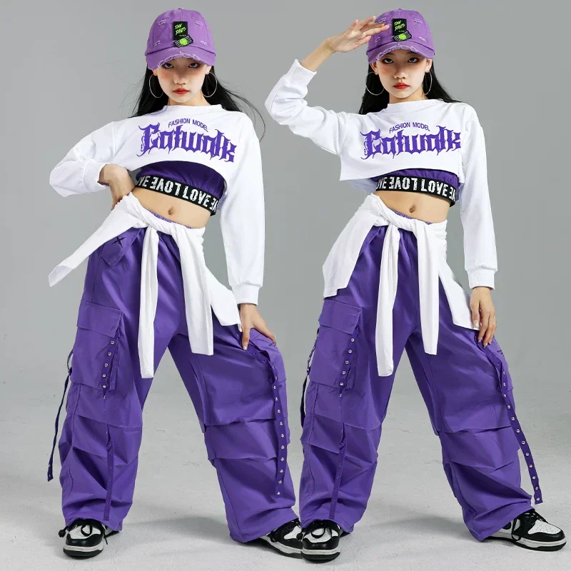 子供ストリートダンス衣装子供ストリートグループジャズ服セット - Street Fashion Kpop のレビューと価格