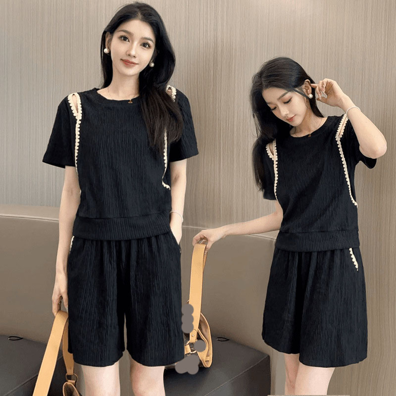 韓国ファッションオフショルダー Tシャツ 2 点セット女性オ - Street Fashion Korea のレビューと価格