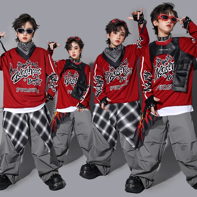 ボーイズ K-POP スウェットシャツ ファッションベスト  - Street Fashion Kpop のレビューと価格