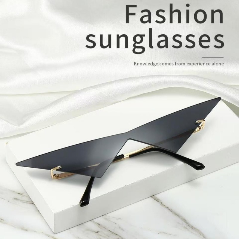 三角形サングラス ストリートアイウェア パーティーサングラス - Street Fashion Glasses のレビューと価格