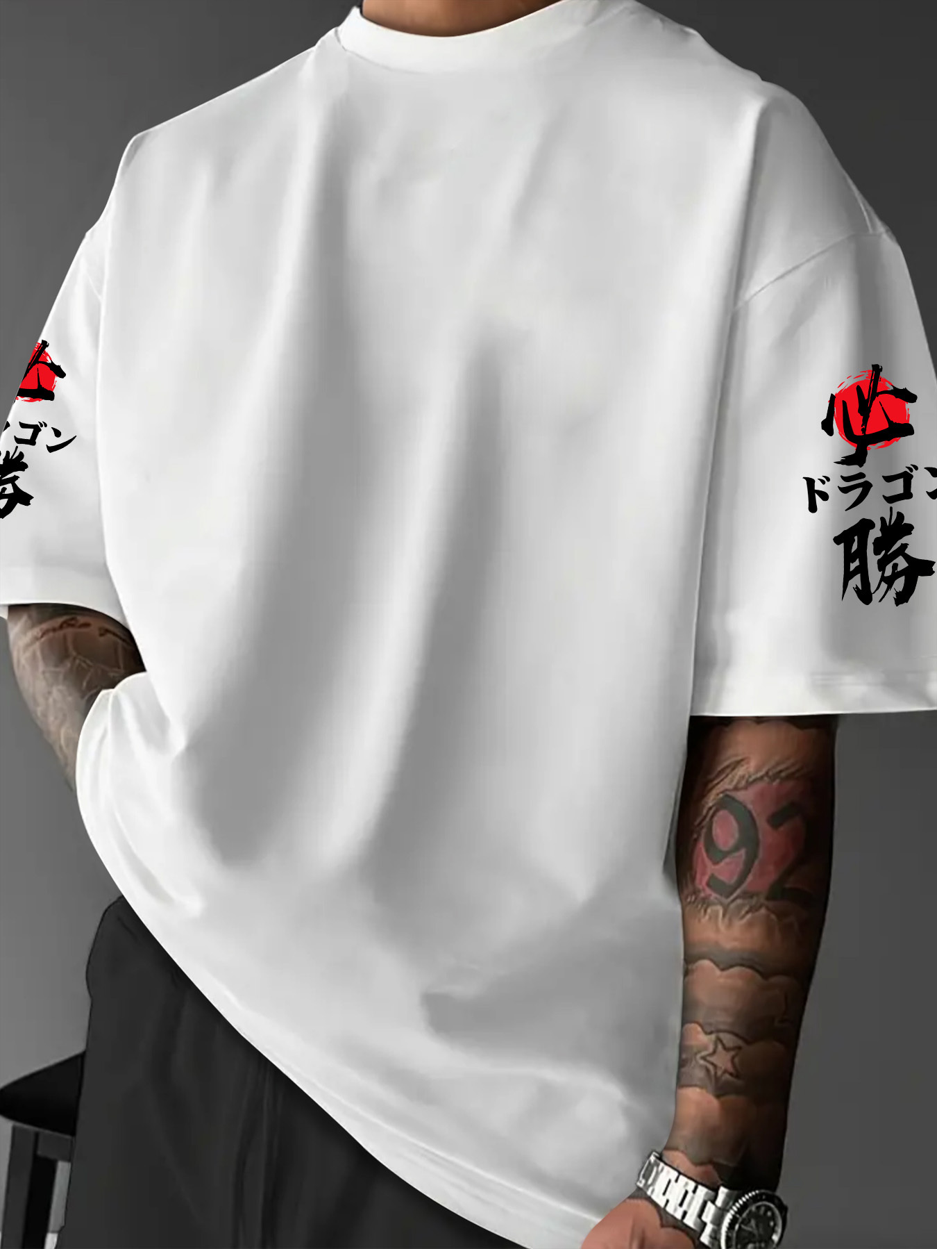 新しいメンズサマー Tシャツストリートファッション東京ブラッ - Street Fashion Tokyo のレビューと価格