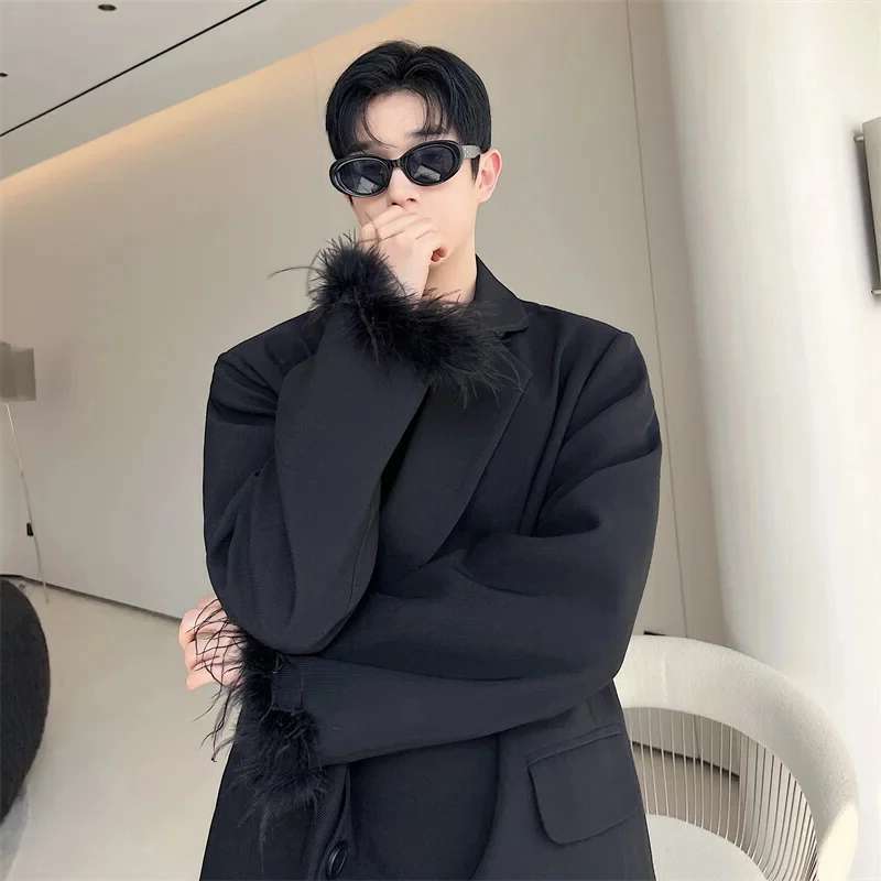 LUZHEN メンズファッションコート フェザーブレザー ス - Street Fashion Reviews のレビューと価格