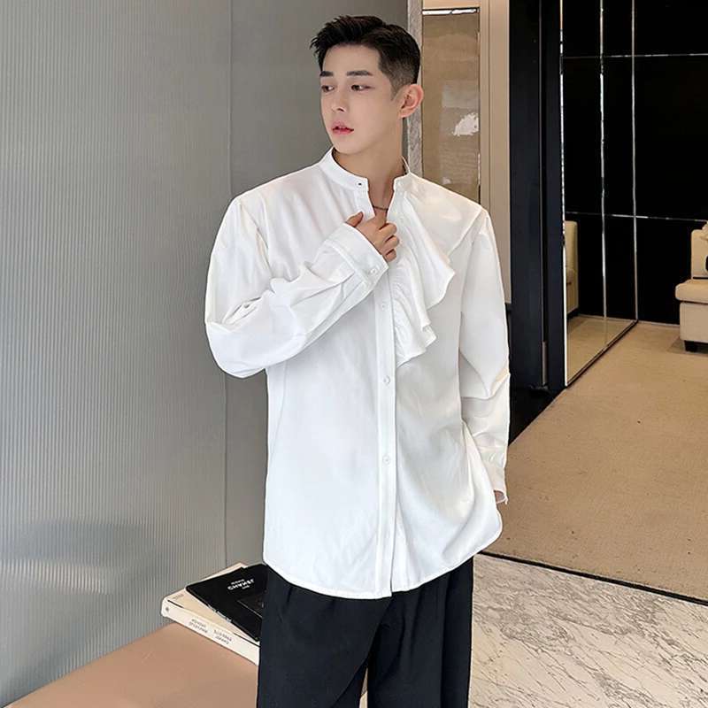 LUZHENデザイン ロング丈 ニューファッションシャツ 高 - Street Fashion Reviews のレビューと価格