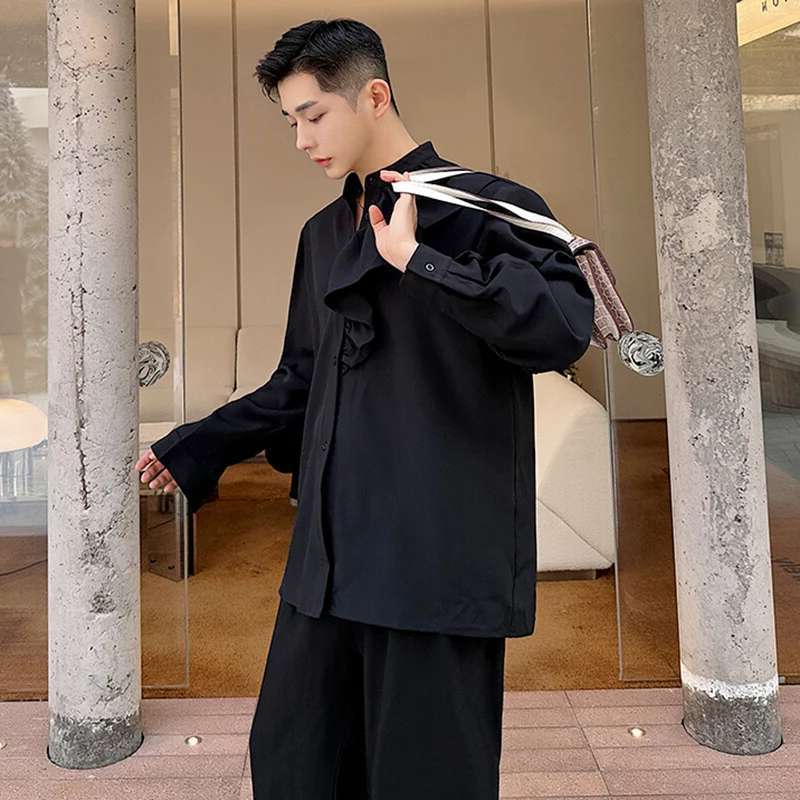 LUZHENデザイン ロング丈 ニューファッションシャツ 高 - Street Fashion Reviews のレビューと価格
