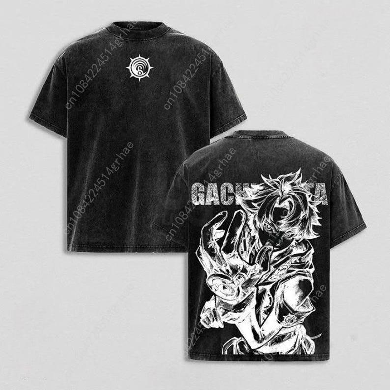 Gachiakuta ヴィンテージアニメウォッシュシャツアニ - Street Fashion Vintage のレビューと価格