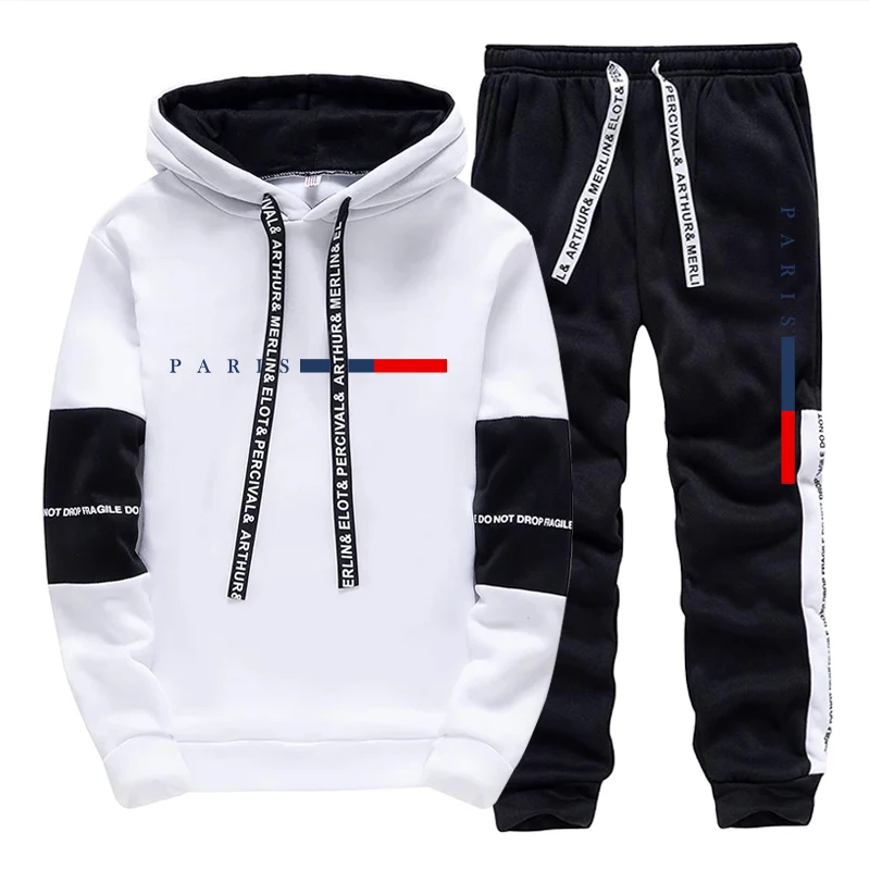 メンズセット/パーカー/パンツ パリファッション 秋冬 カジ - Street Fashion For Man のレビューと価格