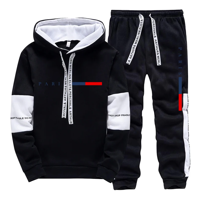 メンズセット/パーカー/パンツ パリファッション 秋冬 カジ - Street Fashion For Man のレビューと価格