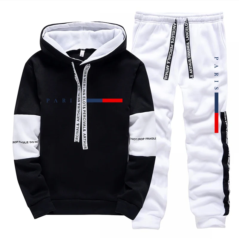 メンズセット/パーカー/パンツ パリファッション 秋冬 カジ - Street Fashion For Man のレビューと価格