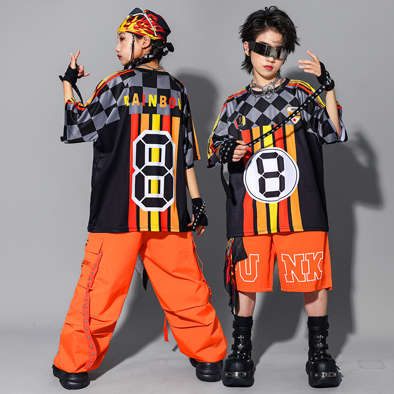 男の子用ヒップホップファッションK-POPストライプトップス - Street Fashion Kpop のレビューと価格