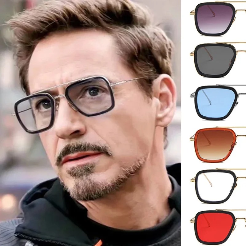 スチームパンク トニー・スターク サングラス メンズ レディ - Street Fashion Glasses のレビューと価格